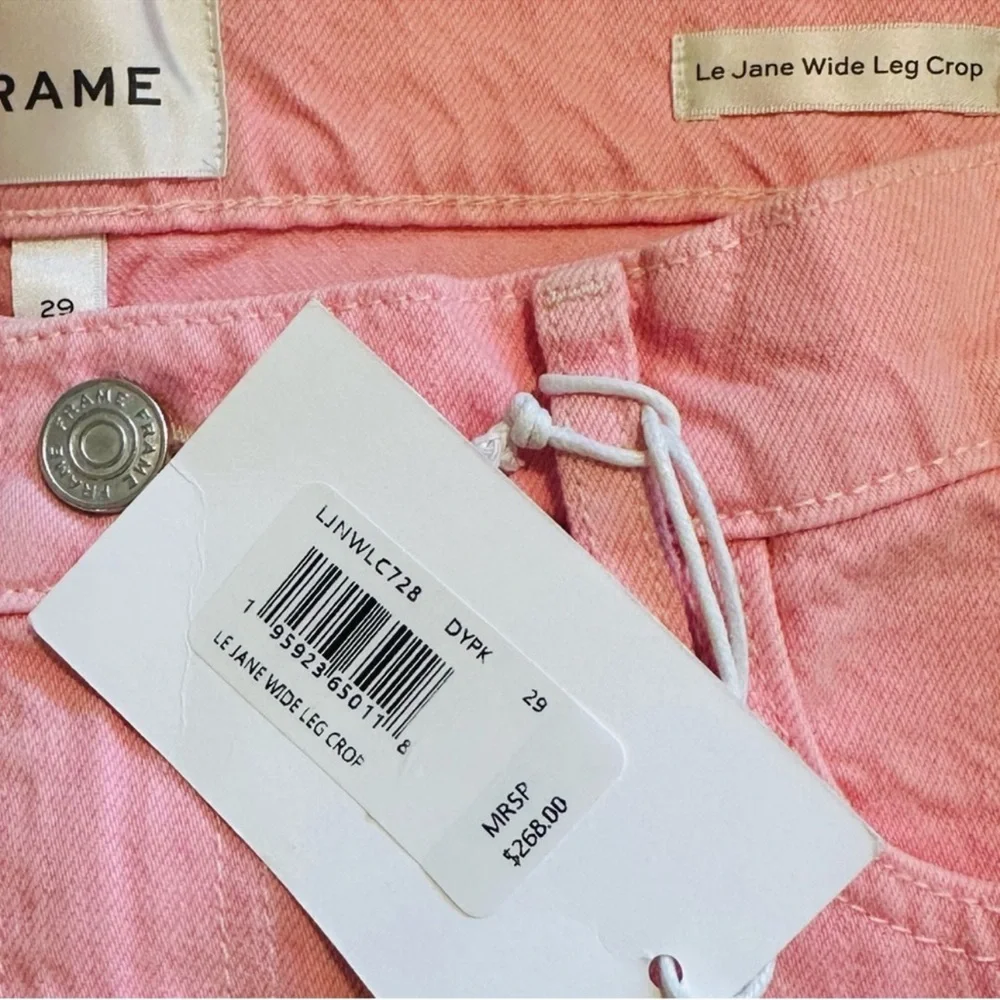 NWT FRAME JEANS 
Le Jane Wide Leg Crop High Rise | 29 - Picture 6 of 9